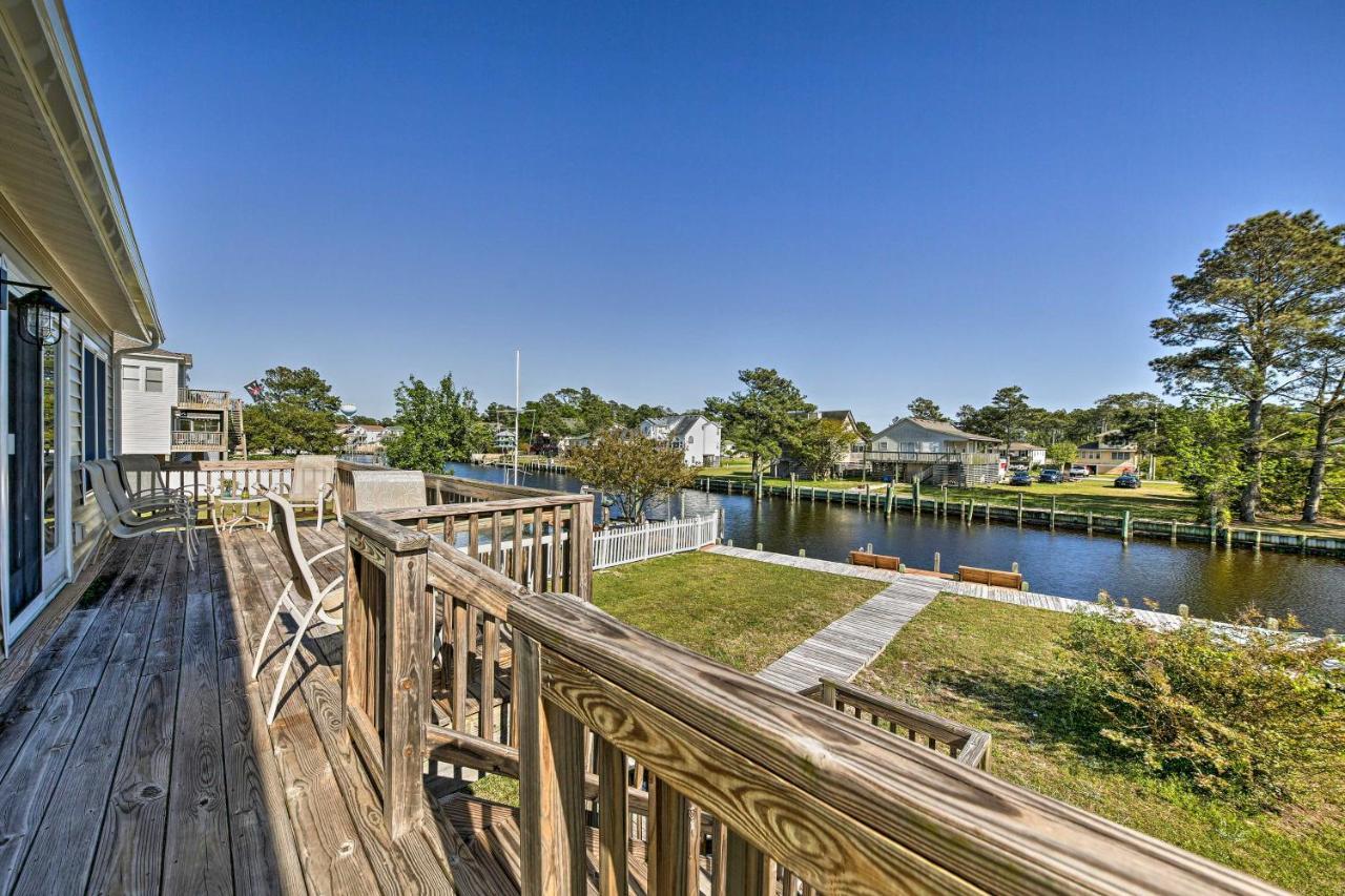 Obx Getaway With Boat Dock On Colington Harbour Villa Kill Devil Hills Exterior photo