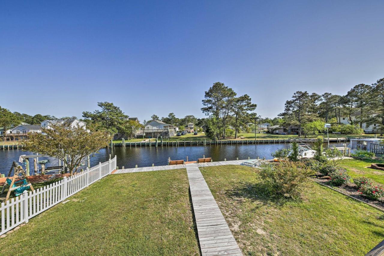 Obx Getaway With Boat Dock On Colington Harbour Villa Kill Devil Hills Exterior photo